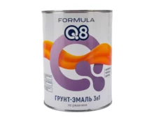 Грунт-эмаль по ржавчине Formula Q8, черная, 0,8 кг