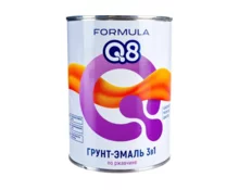 Грунт-эмаль по ржавчине Formula Q8, серая, 0,8 кг