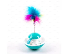 Игрушка для кошек Неваляшка с шариком, колокольчик