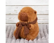 Игрушка мягкая DOURMAN Капибара с шарфом, 25 см