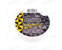 Изолента КРЕПТОН, 15 мм*10 м, белая
