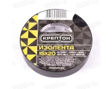Изолента КРЕПТОН, 15 мм*20 м, черная