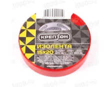 Изолента КРЕПТОН, 15 мм*20 м, красная
