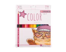 Карандаши цветные Color, деревянные, 24 цвета