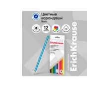 Карандаши цветные ErichKrause, шестигранный корпус, 12 цветов