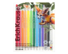 Карандаши цветные ErichKrause Safari, шестигранный корпус, с точилкой, 12 цветов
