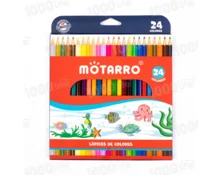 Карандаши цветные Motarro, 24 цветов, пластик, шестигранные
