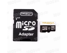 Карта памяти TREQA microSDHC, 16 ГБ, Class 10, адаптер SD