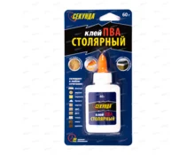 Клей столярный Секунда, 60 гр, блистер, 403-073