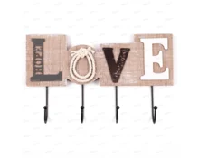 Ключница LOVE, 4 крючка, 30*10,5 см