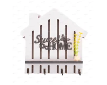Ключница с полкой Sweet HOME, 4 крючка, 23*22 см