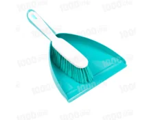 Комплект AKOR WC Elite Lazio, совок, щетка-сметка, бирюзовый