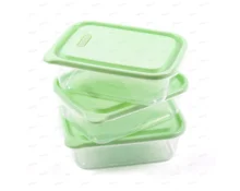 Контейнер для продуктов, 3 шт, с крышкой