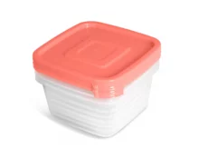 Контейнер для продуктов Унико, квадратный, 0,45 л, 3 шт