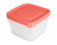 Контейнер для продуктов Унико, квадратный, 0,9 л, 3 шт