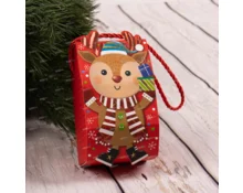 Коробка подарочная НГ, Фабрика Чудес, 9*8*14 см, с ручкой, складная