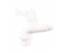 Кран садовый 1/2", 10 см, пластиковый, быстросъем