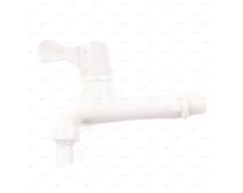 Кран садовый 1/2", 13 см, пластиковый, быстросъем