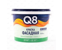 Краска водно-дисперсионная Formula Q8, фасадная, белоснежная, полиакрил, 2,7 кг