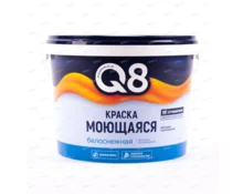 Краска водно-дисперсионная Formula Q8, моющаяся, белоснежная, полиакрил, 2,7 кг