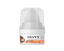 Крем для обуви SILVER, 50 мл, коричневый, с губкой