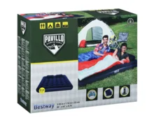 Матрас надувной BestWay Queen 67374N, 203*152*22 см, двухместный, ручной насос, 2 подушки