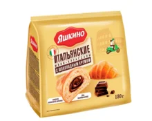 Круассаны- мини Яшкино с шоколадным кремом , 180 г