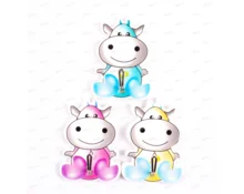Крючок самоклеящийся Корова, 5,5 см, 3 шт