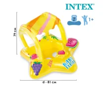 Круг для плавания INTEX 56573NP, 81*79 см, с навесом, от 1 до 2 лет, надувной