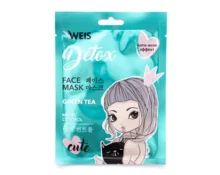 Маска для лица WEIS Detox с зелёным чаем, 23 г