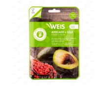 Маска для лица WEIS Super Food с авокадо и ягодами годжи, 23 г