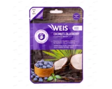 Маска для лица WEIS Super Food с экстрактами кокоса и голубики, 23 г