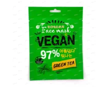 Маска для лица WEIS Vegan с зелёным чаем, 23 г