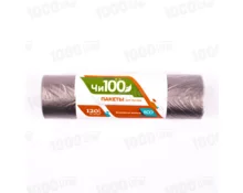 Мешки для мусора ЧИ100 БИО, 120 л, черные, 10 шт в рулоне