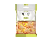 Микс NutStory кешью, миндаль, фундук и цукаты ананаса, 43 г