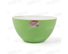 Миска Fresh Line М701, 3 л, пластик, бело-зелёная
