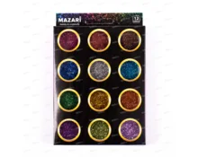 Набор блесток декоративных MAZARI №7, 12 цветов, 5,6 г