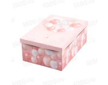 Подарочная коробка Happy Birthday, средняя, розовая