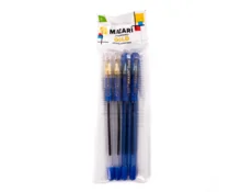 Набор ручек шариковых MAZARI GOLD, синие, 4 шт