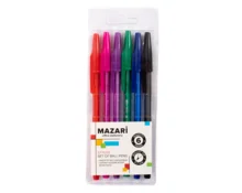 Набор ручек шариковых MAZARI STYLUS, 6 шт
