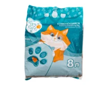 Наполнитель для кошачьего туалета FoxyCat, комкующийся, 8 л