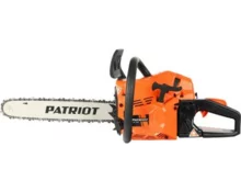 Бензопила PATRIOT PT 445, 2,9 л.с., 45 см3, шина 16", цепь 0,325", 1,5 мм, 66 звеньев