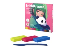 Пластилин ErichKrause Panda Hugs, 12 цветов
