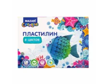 Пластилин MAZARI Классический со стеком, 8 цветов, 160 г