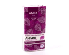 Платочки бумажные AMRA роза, лилия, в ассортименте, 10 шт