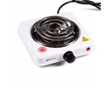 Плита электрическая Happy Panda HP-02W, белая, 1 конфорка, спираль, 132 мм, 1000 Вт