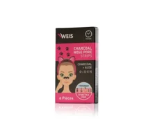 Полоски для носа WEIS с угольной пудрой, 6 шт