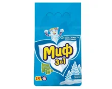 Порошок Миф Морозная свежесть, автомат 3 в1,  2 кг