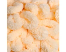Пряжа alize Puffy, Ванильный 742, 100 % микрополиэстер, 100 г, 9 м
