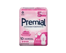 Прокладки PREMIAL NORMAL WINGS хлопковая поверхность, 10 шт